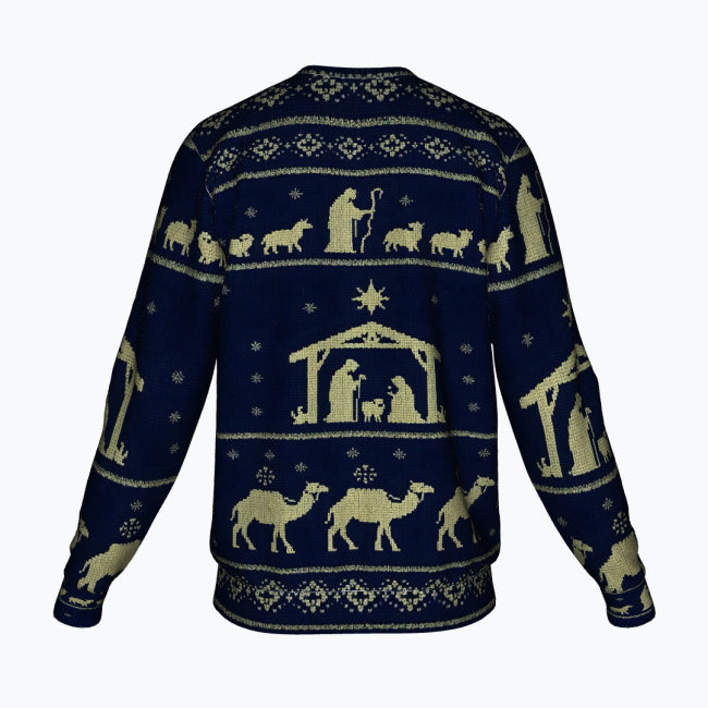 Chrześcijański Ugly Sweater Unisex – Stajenka Betlejemska