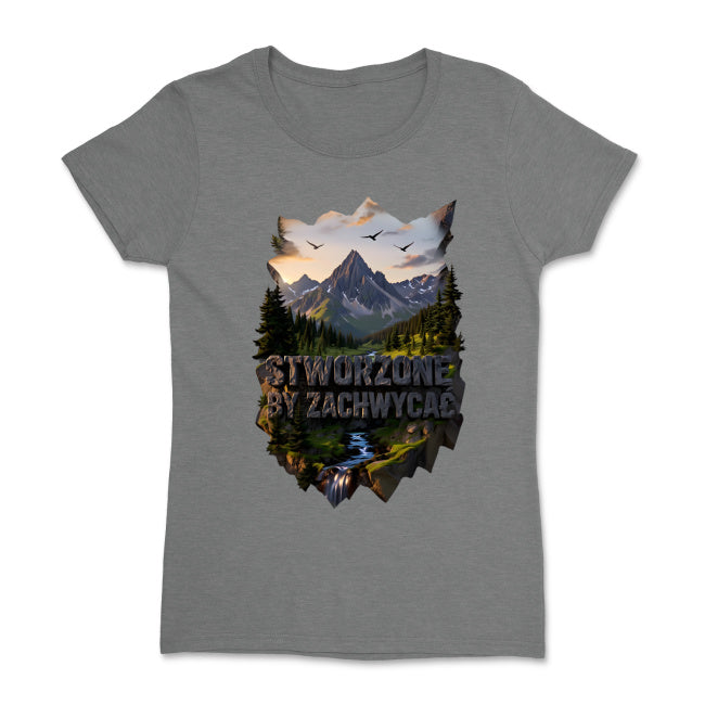 Damska koszulka – „Stworzone, by zachwycać” | Zawsze z Bogiem