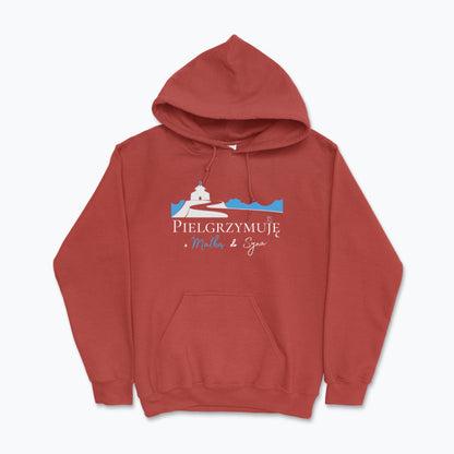 Bluza z kapturem Unisex „Pielgrzymuję z Matką do Syna” – ciepło wiary na każdy krok