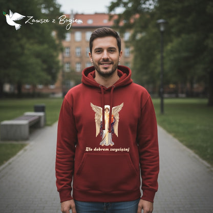 Bluza chrześcijańska unisex – Zło dobrem zwyciężaj (Rz 12,21)