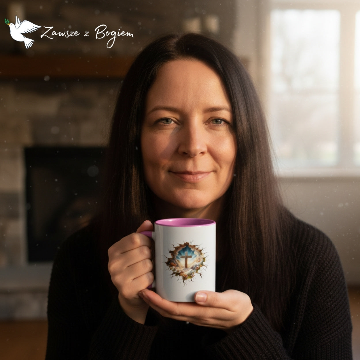 Kubek „Kawa z Bogiem” | Łaska Pana odnawia się co rano (Lm 3,23)