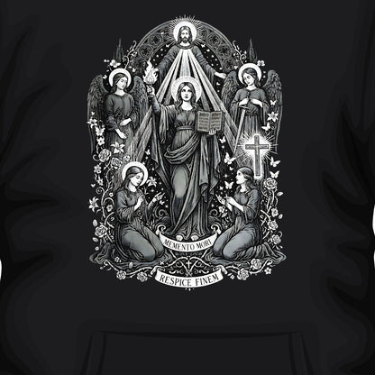 Unisex Bluza z kapturem „Memento Mori” | Zawsze z Bogiem