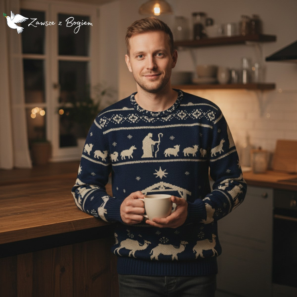 Chrześcijański Ugly Sweater Unisex – Stajenka Betlejemska