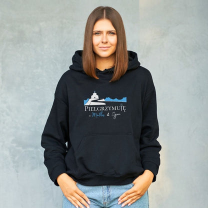 Bluza z kapturem Unisex „Pielgrzymuję z Matką do Syna” – ciepło wiary na każdy krok