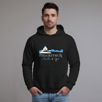 Bluza z kapturem Unisex „Pielgrzymuję z Matką do Syna” – ciepło wiary na każdy krok