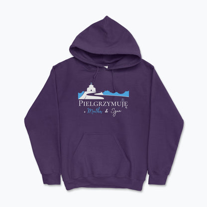 Bluza z kapturem Unisex „Pielgrzymuję z Matką do Syna” – ciepło wiary na każdy krok