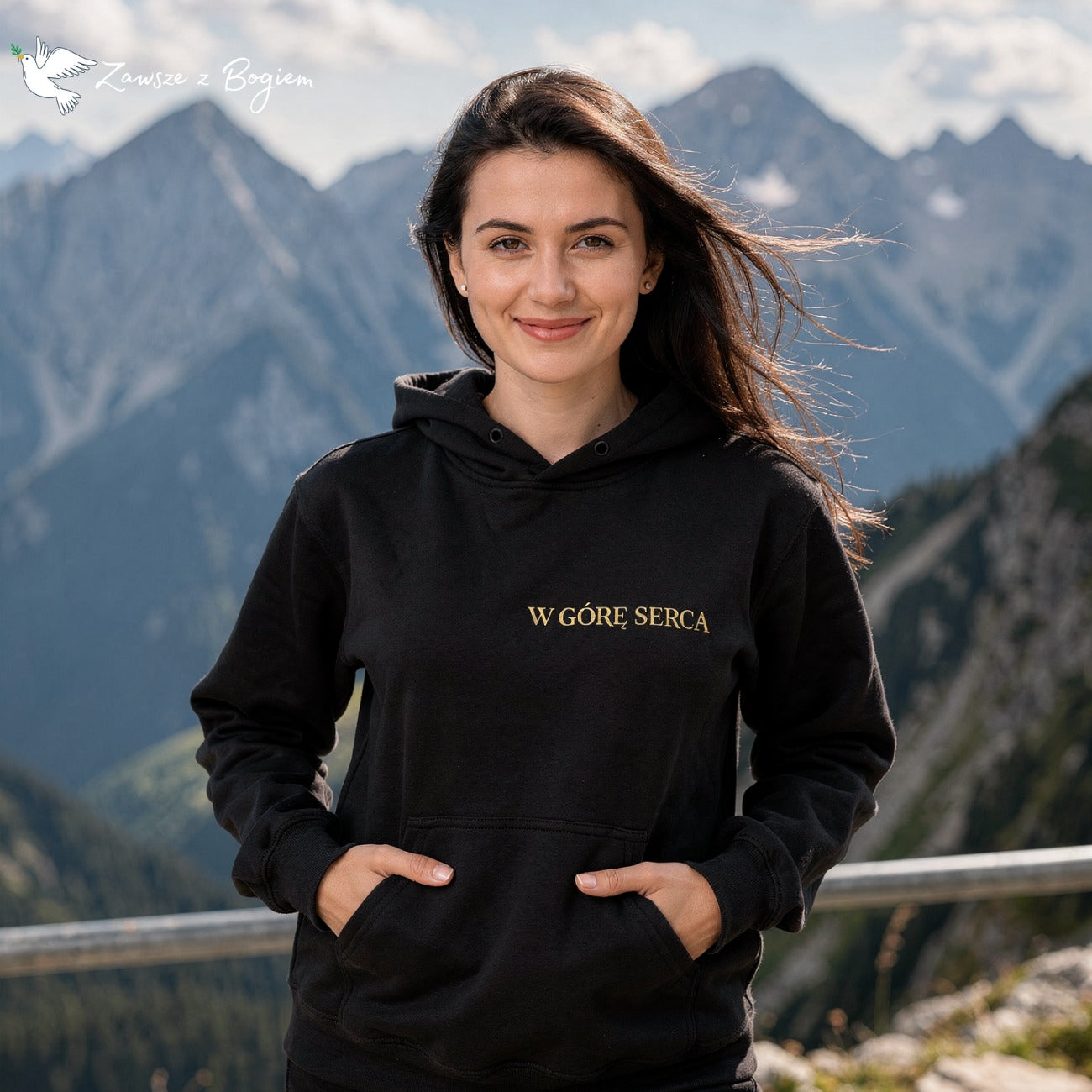 Bluza unisex „W Górę Serca” – dla tych, którzy idą wyżej z Bogiem