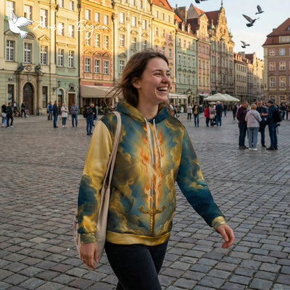 Bluza z Kapturem Unisex "Quis ut Deus" – Archanioł Michał