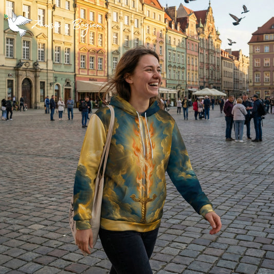 Bluza z Kapturem Unisex "Quis ut Deus" – Archanioł Michał