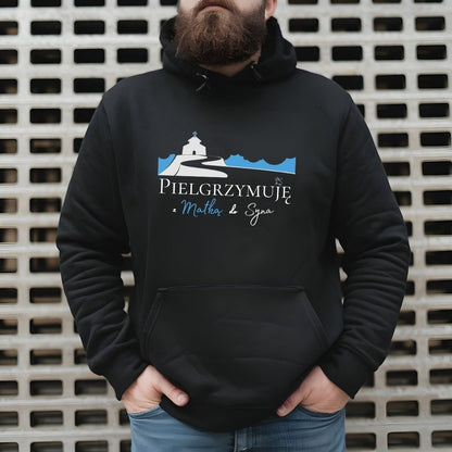 Bluza z kapturem Unisex „Pielgrzymuję z Matką do Syna” – ciepło wiary na każdy krok