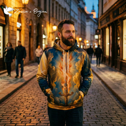 Bluza z Kapturem Unisex "Quis ut Deus" – Archanioł Michał