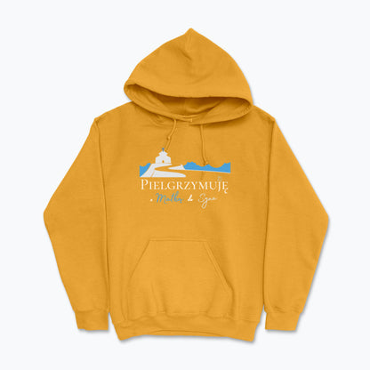 Bluza z kapturem Unisex „Pielgrzymuję z Matką do Syna” – ciepło wiary na każdy krok
