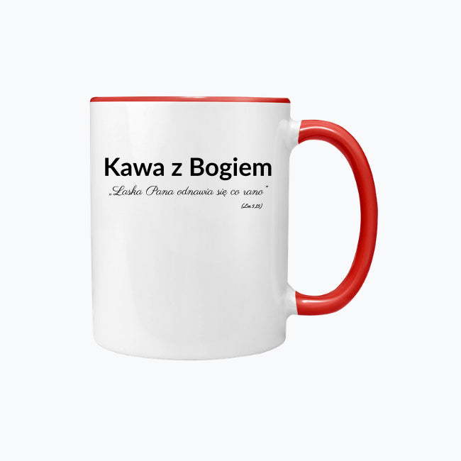 Kubek „Kawa z Bogiem” | Łaska Pana odnawia się co rano (Lm 3,23)