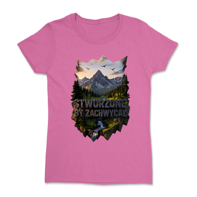 Damska koszulka – „Stworzone, by zachwycać” | Zawsze z Bogiem