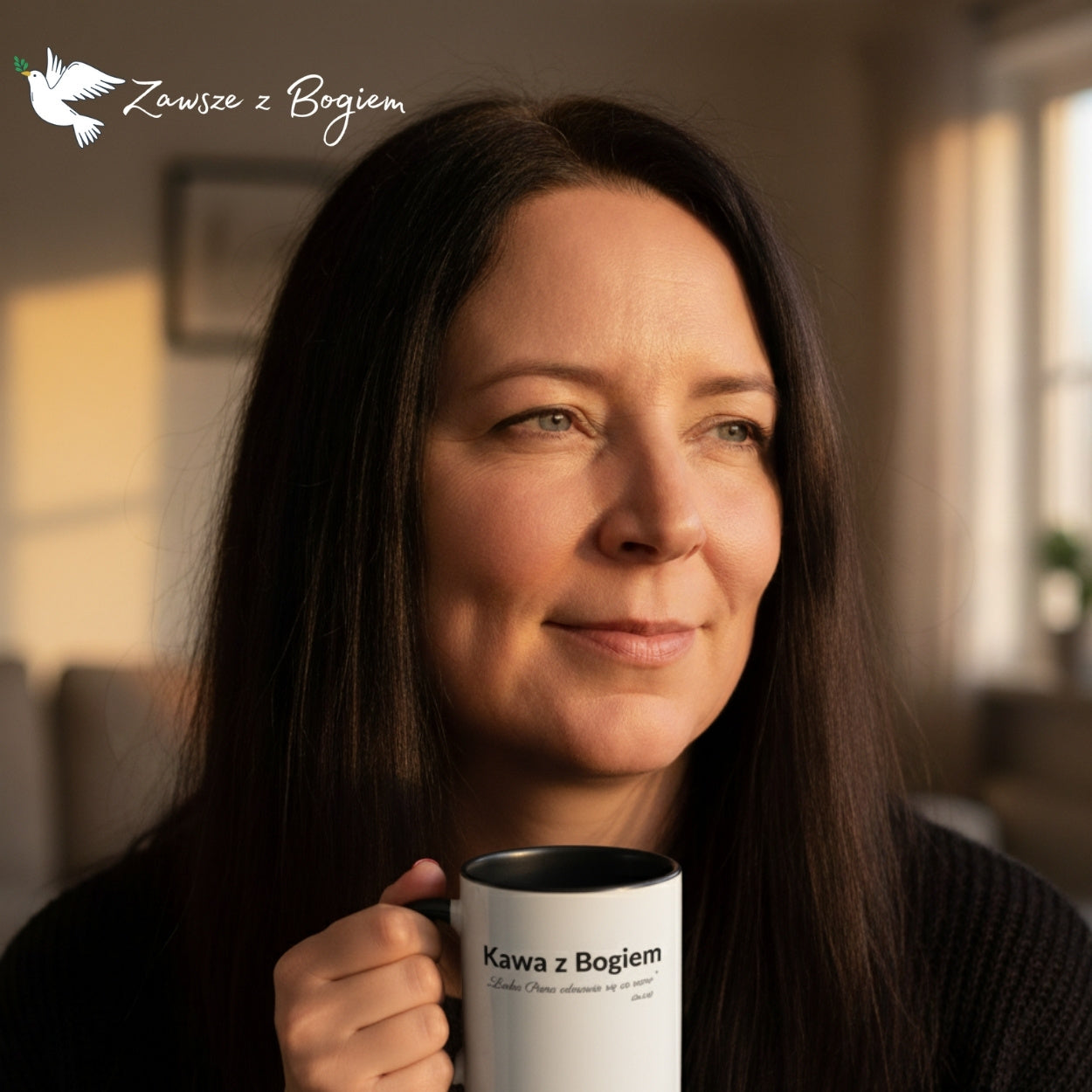 Kubek „Kawa z Bogiem” | Łaska Pana odnawia się co rano (Lm 3,23)