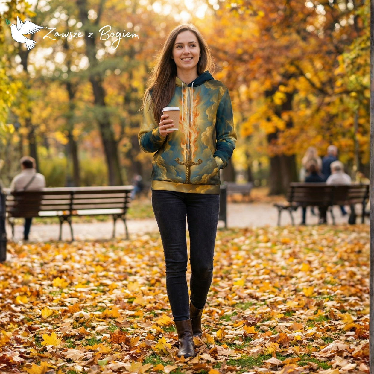 Bluza z Kapturem Unisex "Quis ut Deus" – Archanioł Michał