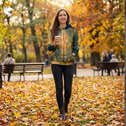 Bluza z Kapturem Unisex "Quis ut Deus" – Archanioł Michał