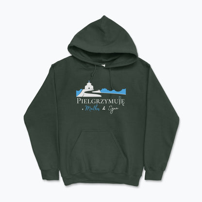 Bluza z kapturem Unisex „Pielgrzymuję z Matką do Syna” – ciepło wiary na każdy krok
