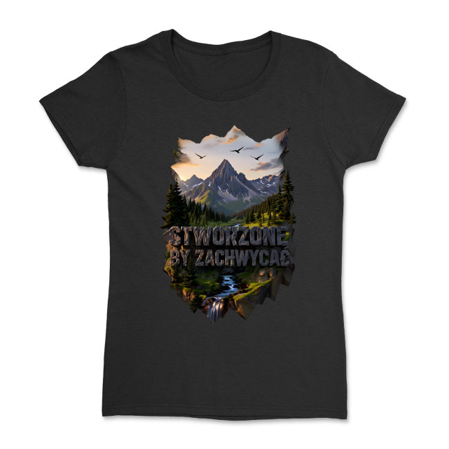 Damska koszulka – „Stworzone, by zachwycać” | Zawsze z Bogiem