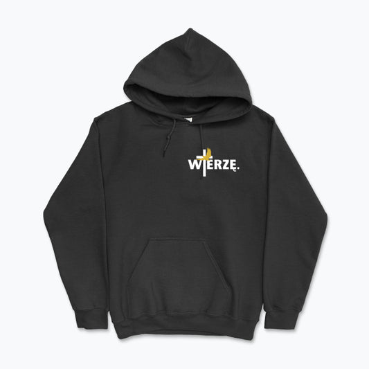 Bluza z kapturem Unisex „WIERZĘ.” – krzyż i Duch Święty