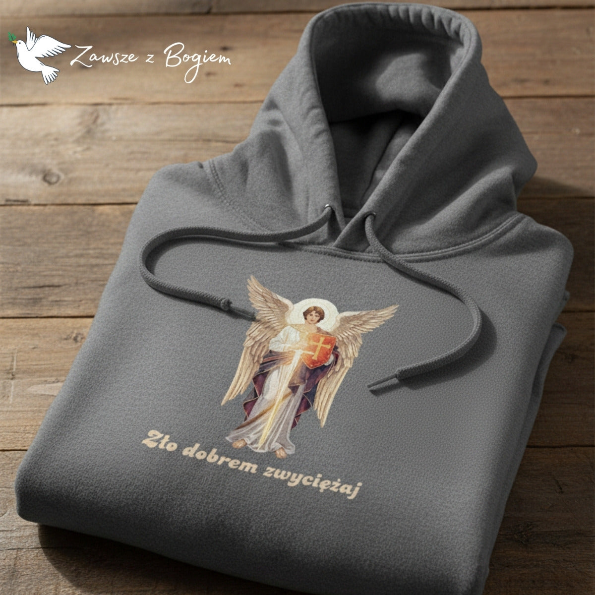 Bluza chrześcijańska unisex – Zło dobrem zwyciężaj (Rz 12,21)