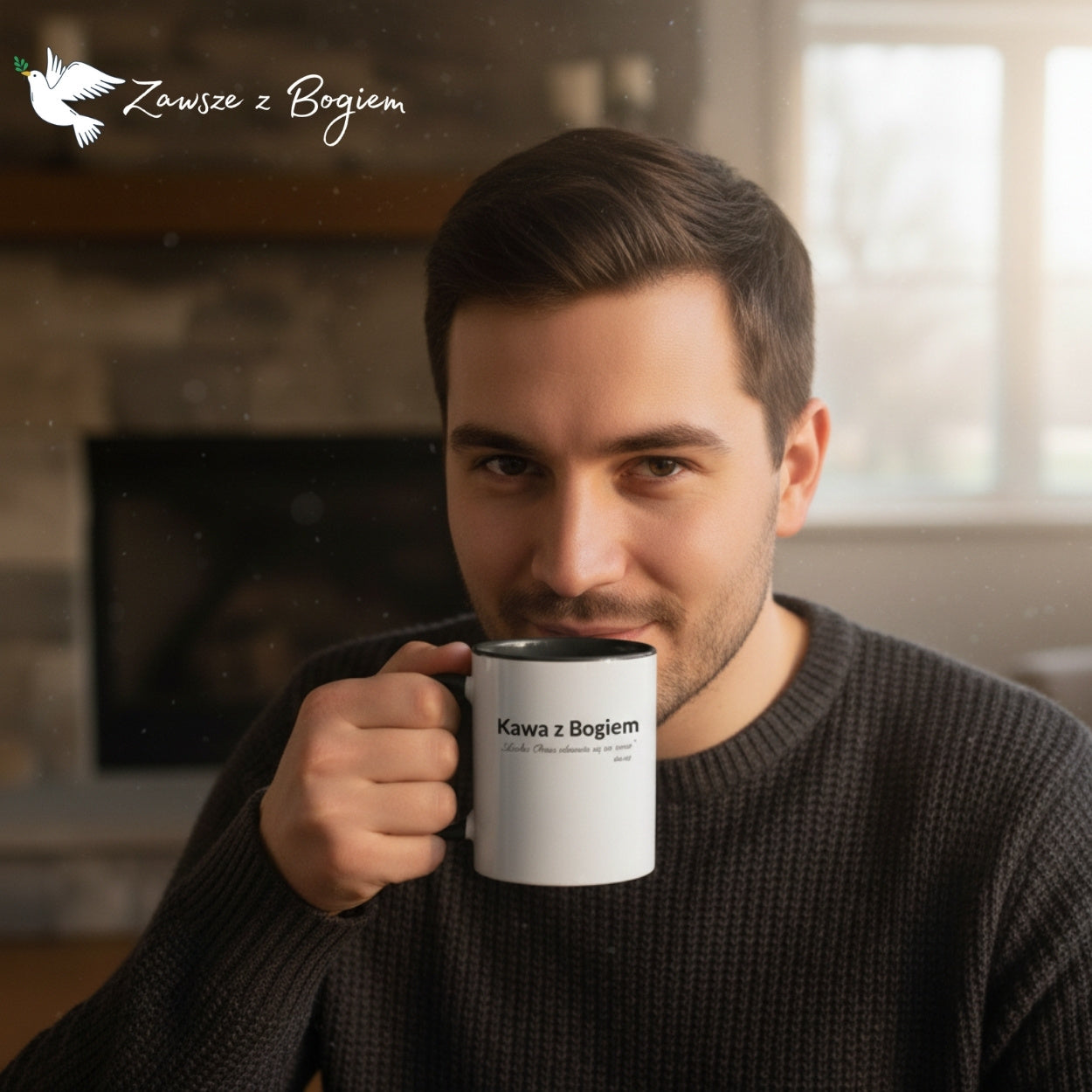 Kubek „Kawa z Bogiem” | Łaska Pana odnawia się co rano (Lm 3,23)