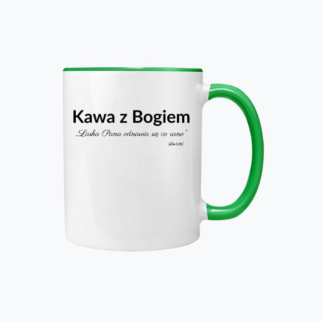 Kubek „Kawa z Bogiem” | Łaska Pana odnawia się co rano (Lm 3,23)