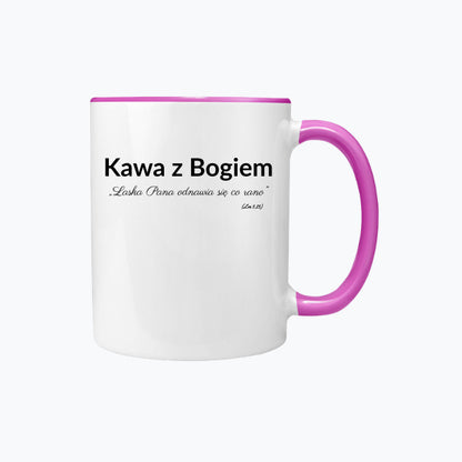 Kubek „Kawa z Bogiem” | Łaska Pana odnawia się co rano (Lm 3,23)
