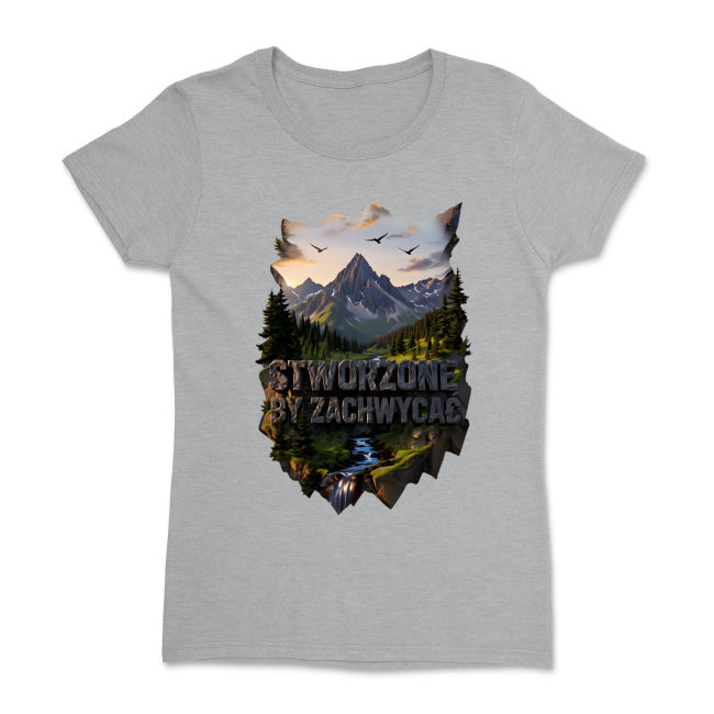 Damska koszulka – „Stworzone, by zachwycać” | Zawsze z Bogiem