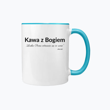Kubek „Kawa z Bogiem” | Łaska Pana odnawia się co rano (Lm 3,23)