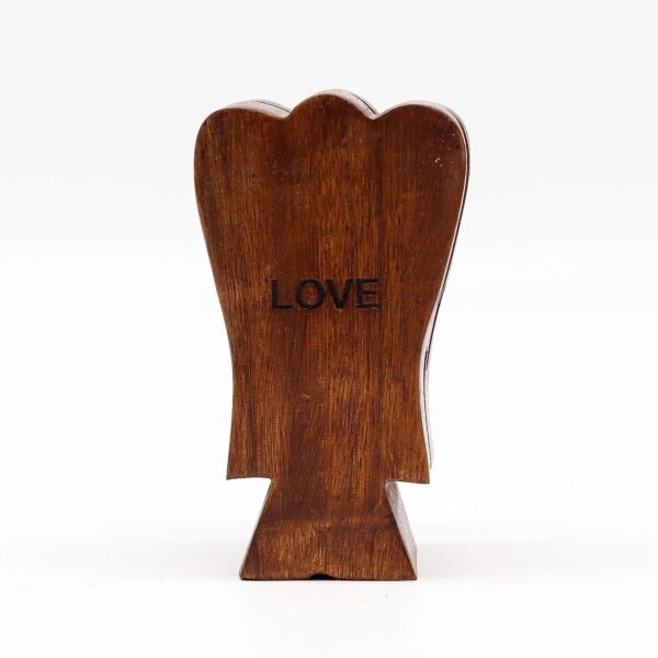 Anioł – Ręcznie Rzeźbiona Skrzyneczka (14 cm)